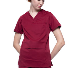 Load image into Gallery viewer, Amina burgundy - Scrub Top
