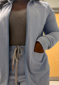 Long sleeve zip up jacket